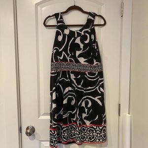 WHBM Black/white/red dress L